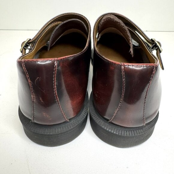 Dr Martens Pandora Double Monk Strap Shoes Womens Size US 11 Oxblood Loafers - Picture 5 of 11